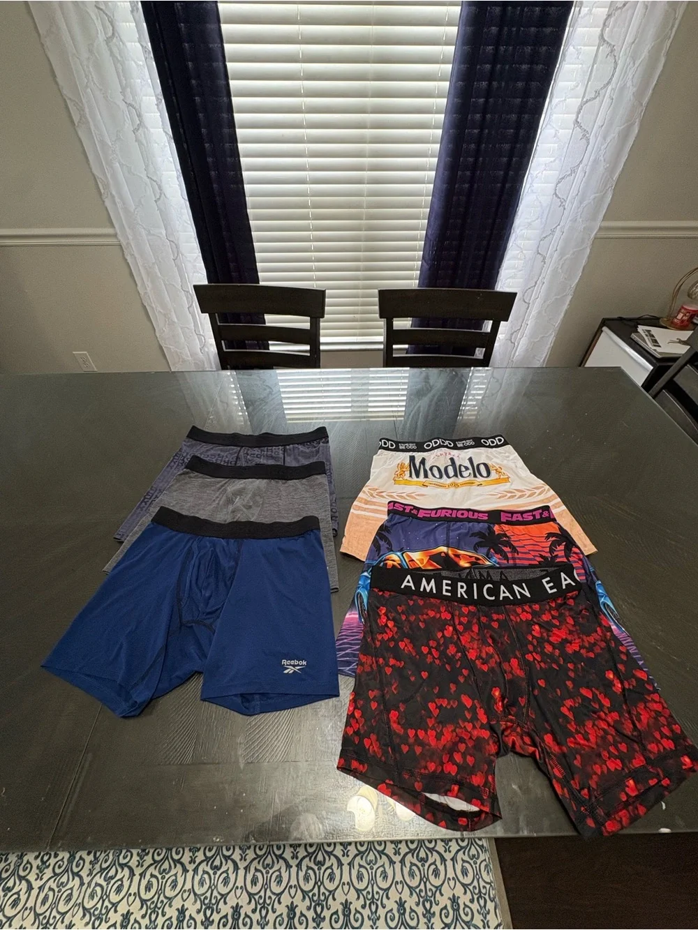 American Eagle Outfitters Black & Red Patterned Men’s Underwear